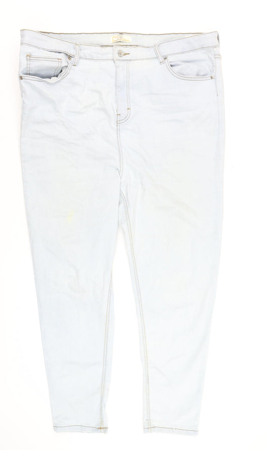 Womens UK Size 22 Don't Think Twice Slim Fit Skinny Blue Jeans
