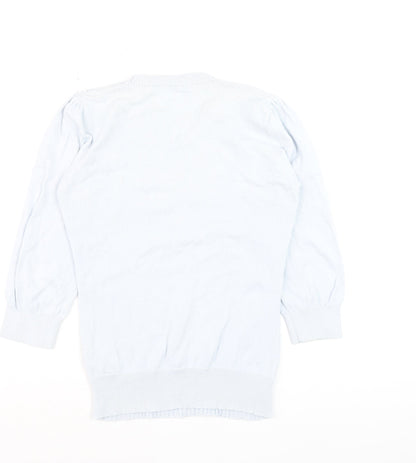 Womens UK Size S Oasis White Pullover Jumper