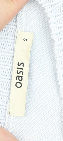 Womens UK Size S Oasis White Pullover Jumper