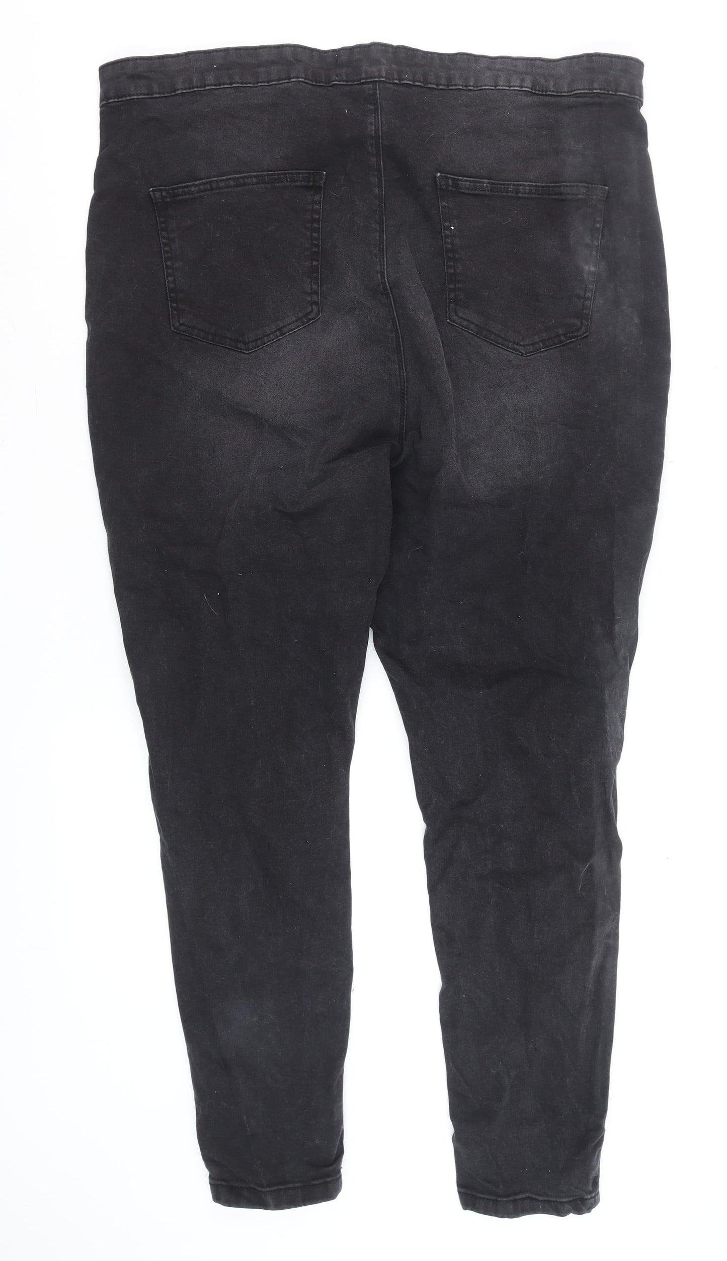 Womens UK Size 22 Yours Clothing Slim Fit Skinny Black Jeans