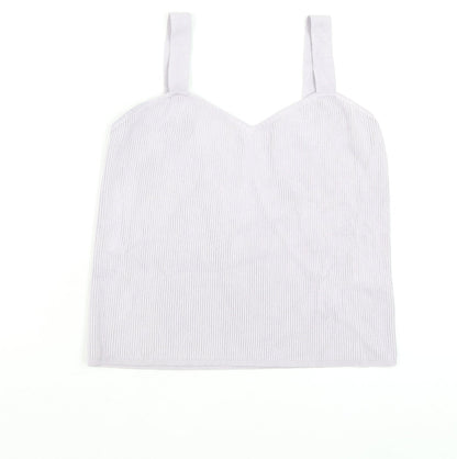 Womens UK Size 14 ASOS DESIGN Ivory Camisole Tank