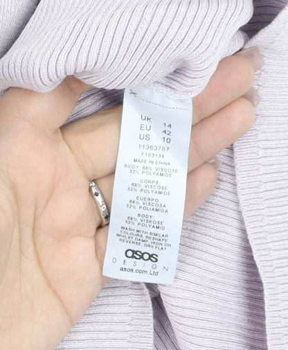 Womens UK Size 14 ASOS DESIGN Ivory Camisole Tank