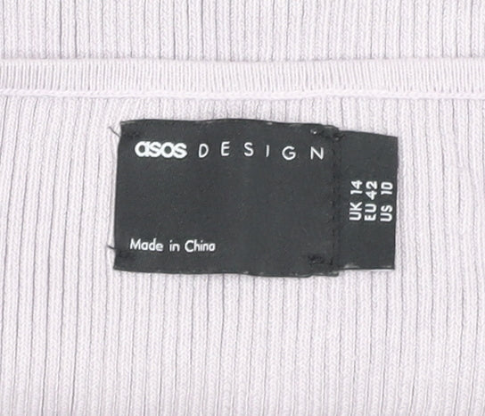 Womens UK Size 14 ASOS DESIGN Ivory Camisole Tank