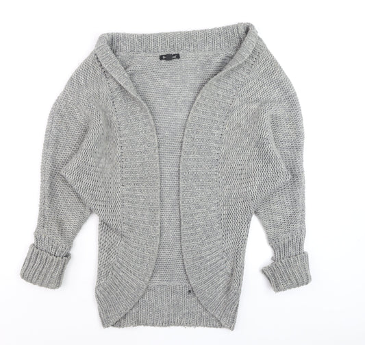 Womens UK Size S Brave Soul Grey Cardigan Jumper