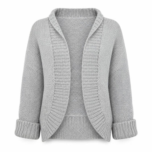Womens UK Size S Brave Soul Grey Cardigan Jumper