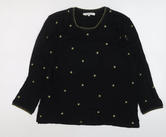 Womens UK Size M Gerard Darel Black Basic T-Shirt