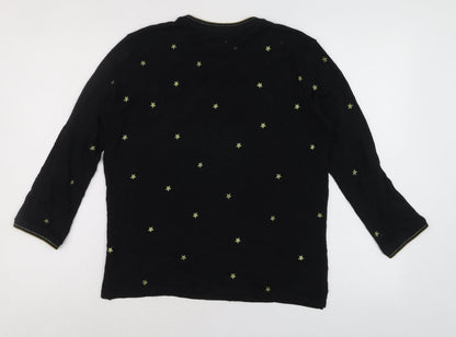 Womens UK Size M Gerard Darel Black Basic T-Shirt