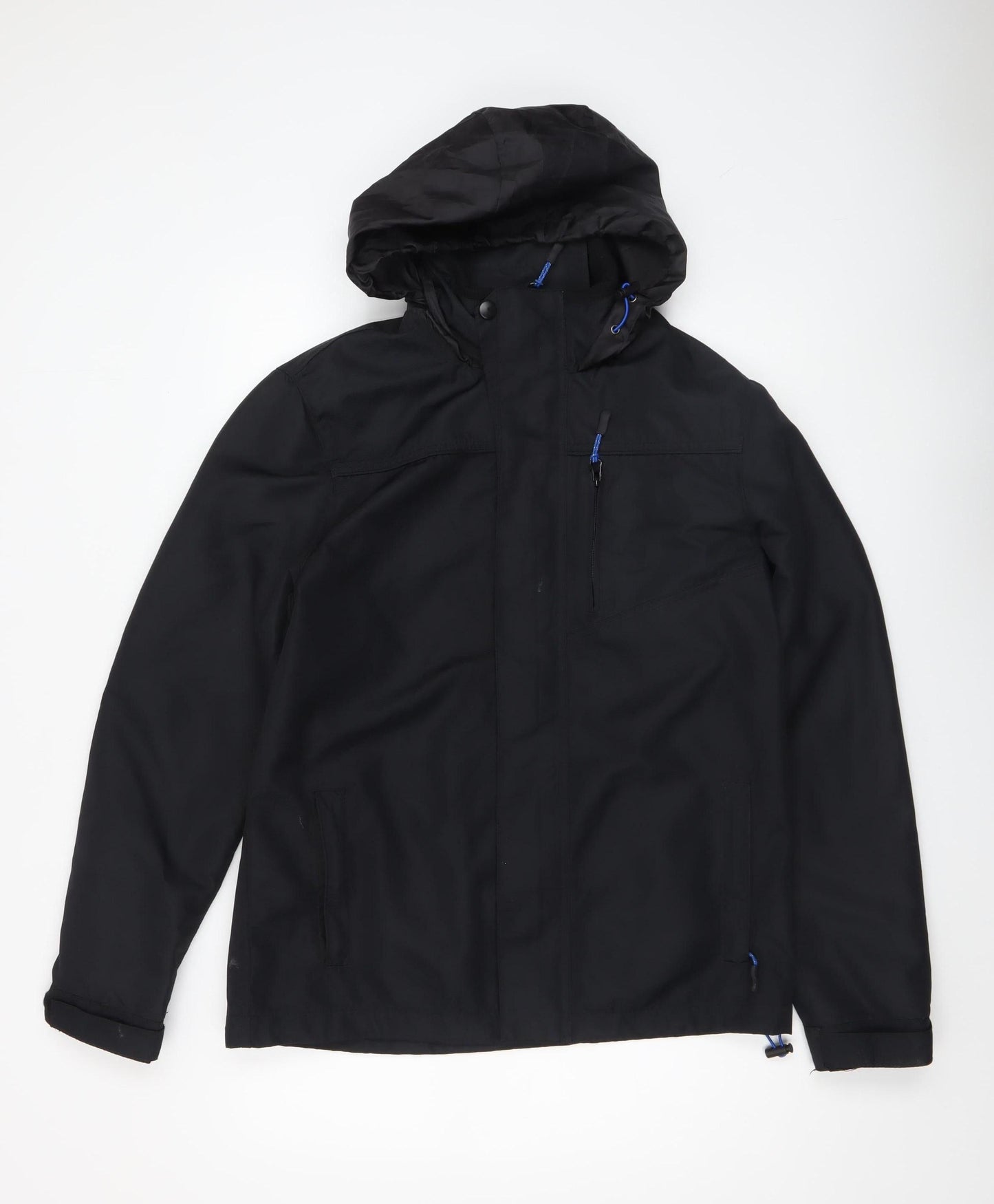 Mens UK Size M F&F Black Parka Coat