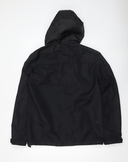 Mens UK Size M F&F Black Parka Coat