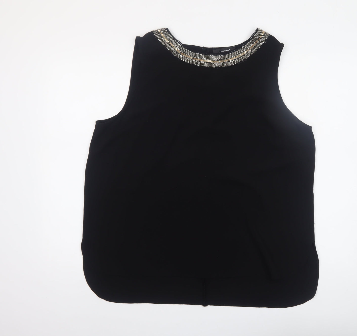 Womens UK Size 18 Atmosphere Black Basic Blouse