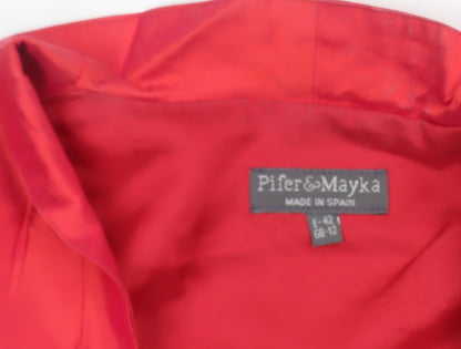 Womens UK Size 12 Pifer & Mayka Regular Red Blazer