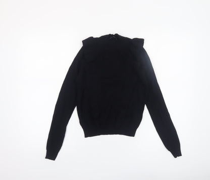 Womens UK Size 10 Zara Black Pullover Jumper