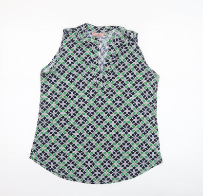 Womens UK Size M SJS Multicoloured Basic Blouse
