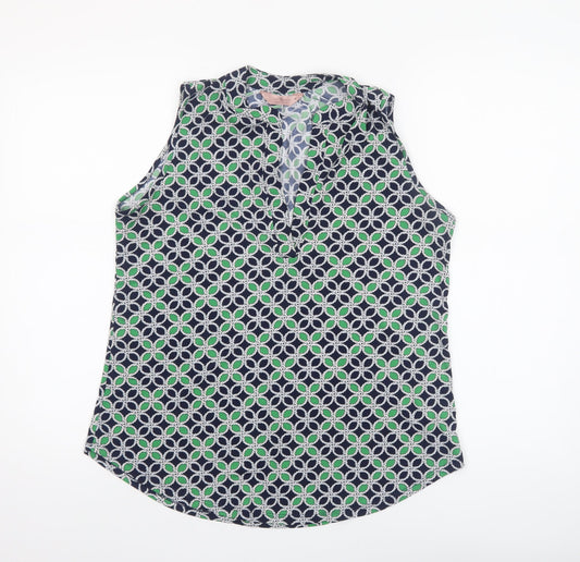 Womens UK Size M SJS Multicoloured Basic Blouse