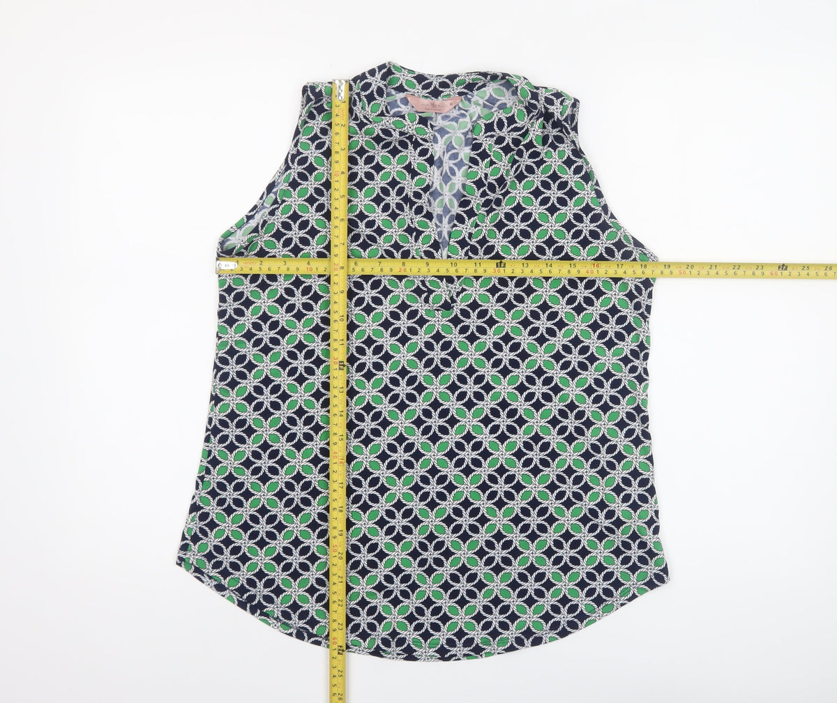 Womens UK Size M SJS Multicoloured Basic Blouse