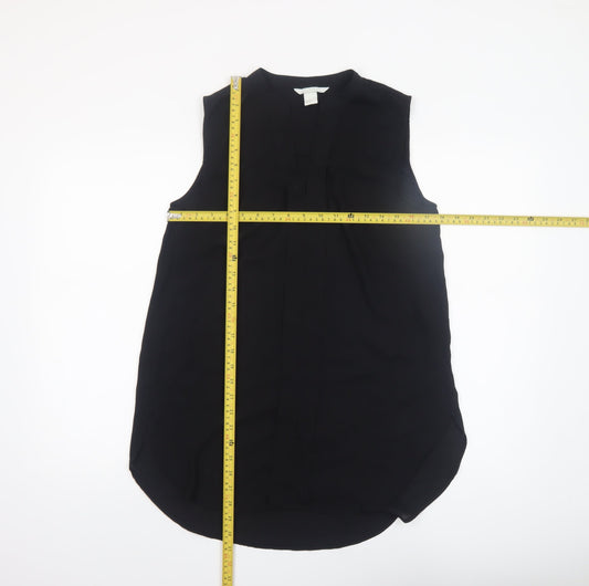 Womens UK Size 10 H&M Black Basic Blouse