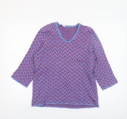 Womens UK Size 12 Olsen Purple Jersey T-Shirt