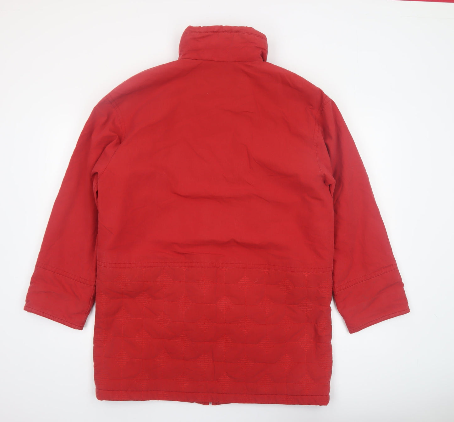 Womens UK Size 8 Hucke Red Parka Coat