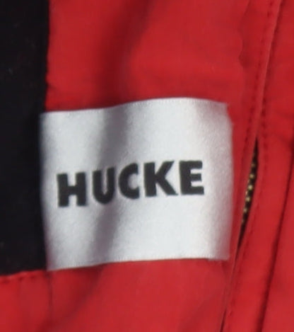 Womens UK Size 8 Hucke Red Parka Coat
