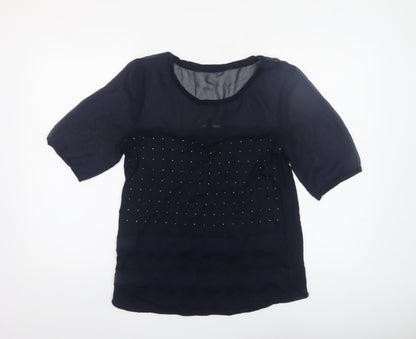 Womens UK Size 12 NEXT Blue Tunic Blouse