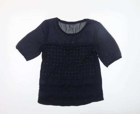 Womens UK Size 12 NEXT Blue Tunic Blouse