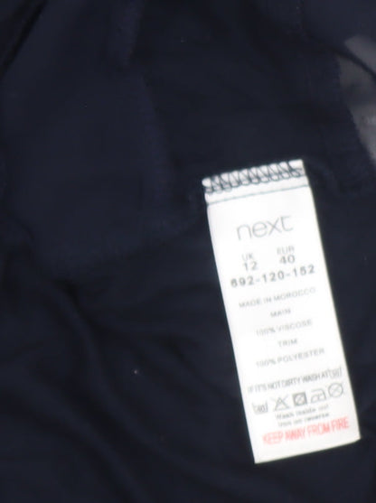 Womens UK Size 12 NEXT Blue Tunic Blouse