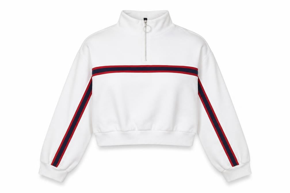 Womens UK Size M H&M Divided White Pullover Sweatshirt