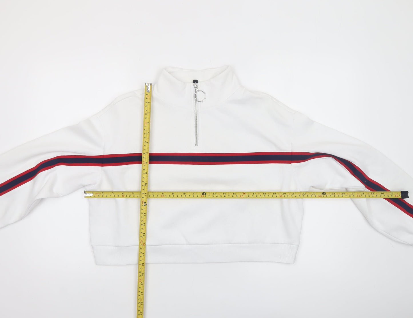 Womens UK Size M H&M Divided White Pullover Sweatshirt