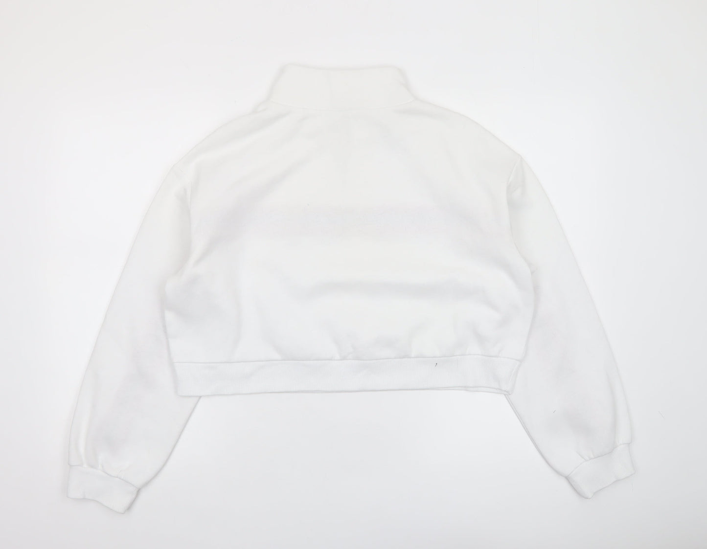 Womens UK Size M H&M Divided White Pullover Sweatshirt