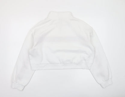 Womens UK Size M H&M Divided White Pullover Sweatshirt