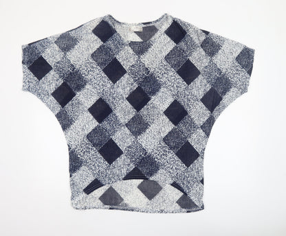 Womens UK Size S Mirumi Blue Cropped Blouse