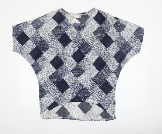 Womens UK Size S Mirumi Blue Cropped Blouse