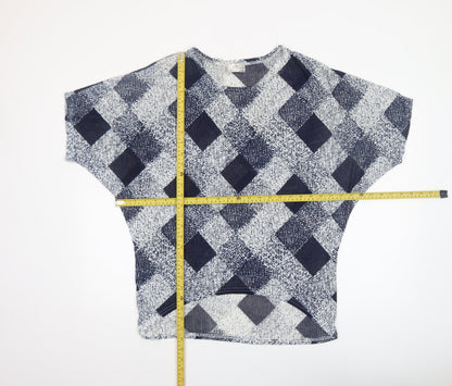Womens UK Size S Mirumi Blue Cropped Blouse