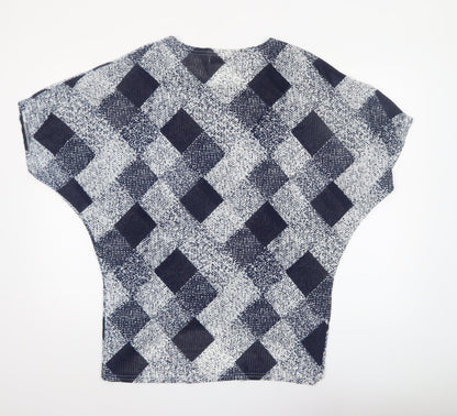 Womens UK Size S Mirumi Blue Cropped Blouse