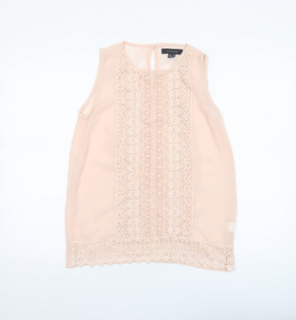 Womens UK Size 10 Atmosphere Beige Camisole Blouse