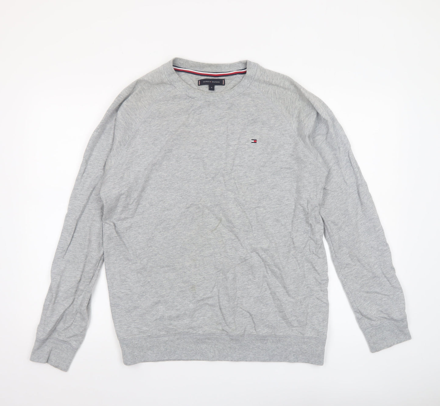 Mens UK Size M Tommy Hilfiger Grey Pullover Sweatshirt