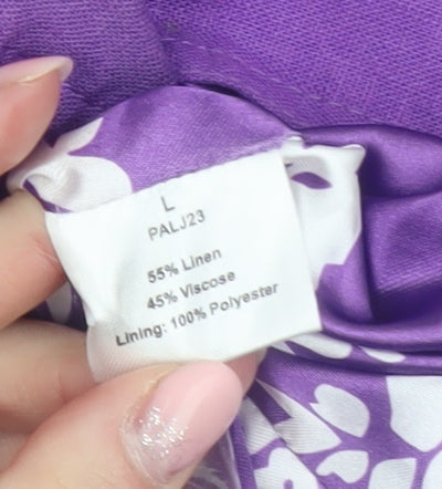 Womens UK Size L Paco Boutique Purple Basic Jacket