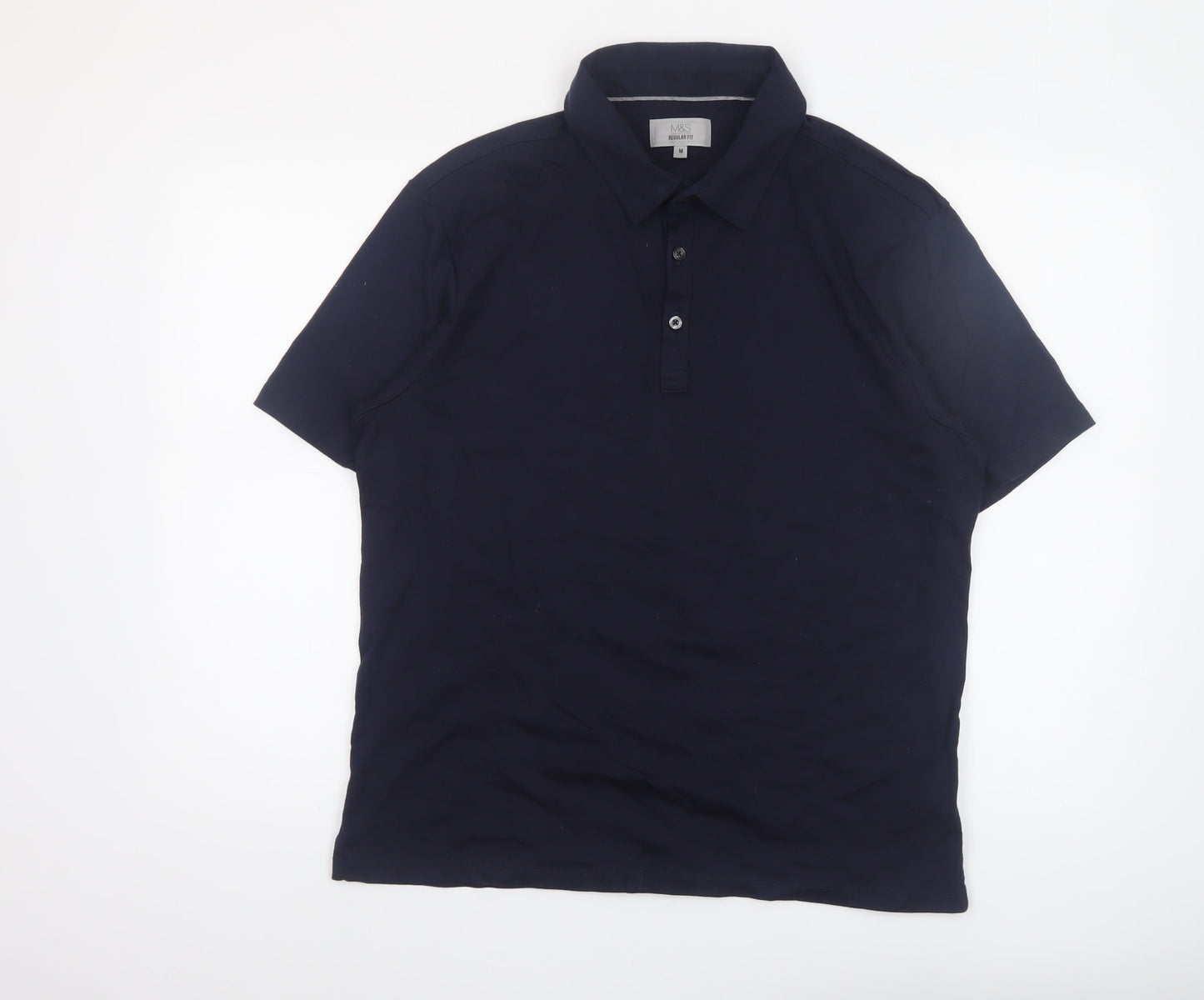 Mens UK Size M Marks and Spencer 100% Cotton Polo Shirt