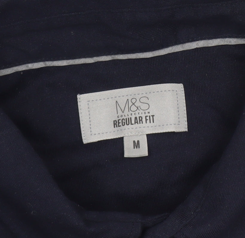 Mens UK Size M Marks and Spencer 100% Cotton Polo Shirt