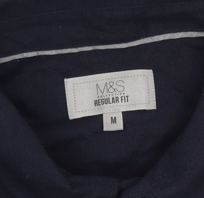 Mens UK Size M Marks and Spencer 100% Cotton Polo Shirt