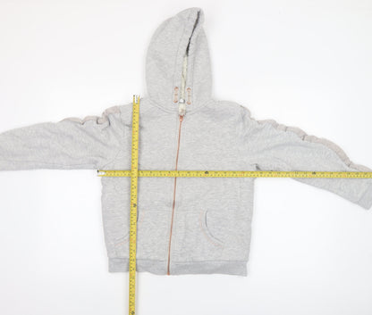 Girls UK Size 11-12 Years Marks and Spencer Grey Full Zip Hoodie
