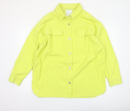 Womens UK Size L Denim Co. Yellow Basic Jacket