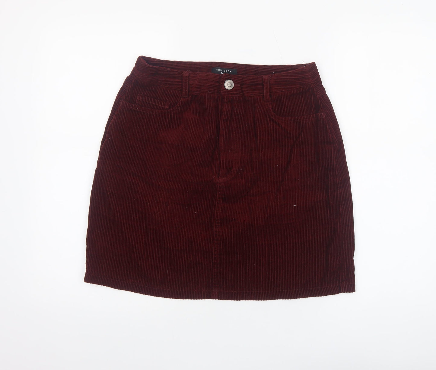 Womens UK Size 10 New Look Straight & Pencil Corduroy Skirt
