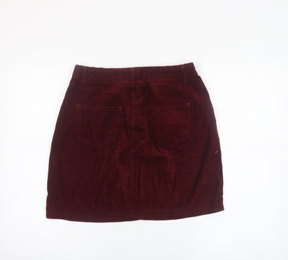 Womens UK Size 10 New Look Straight & Pencil Corduroy Skirt