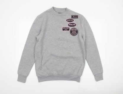 Mens UK Size XS Mercier Grey Pullover Sweatshirt