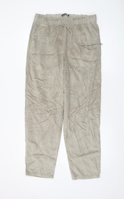 Womens UK Size S ASOS Design Relaxed Fit CasualTravel Beige Trousers
