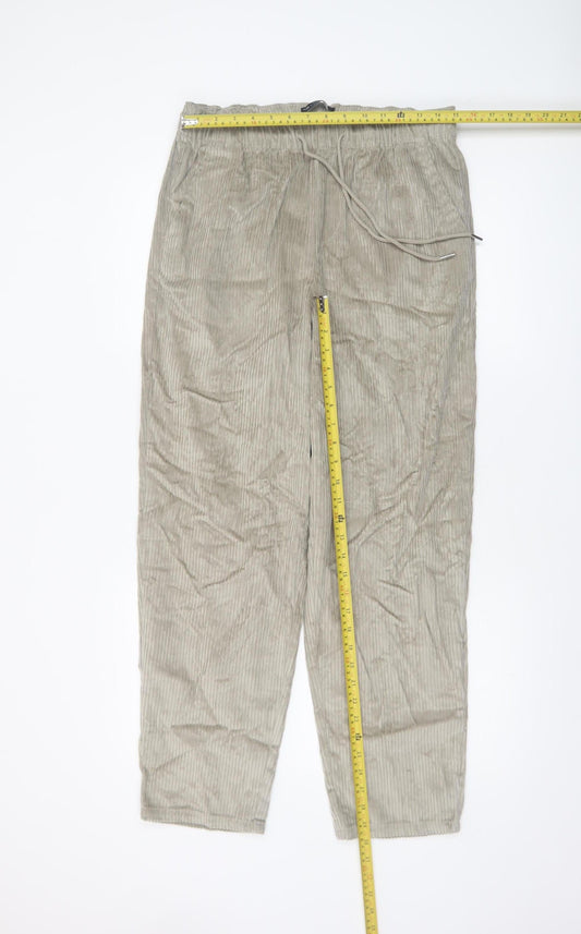 Womens UK Size S ASOS Design Relaxed Fit CasualTravel Beige Trousers