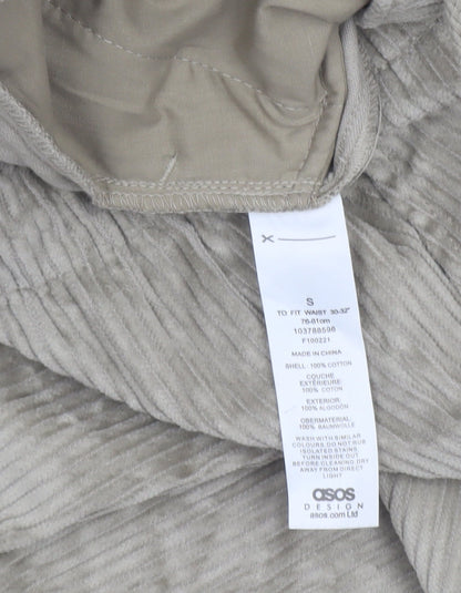 Womens UK Size S ASOS Design Relaxed Fit CasualTravel Beige Trousers
