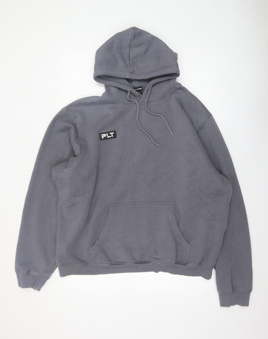 Mens UK Size XL PRETTYLITTLETHING Grey Pullover Hoodie