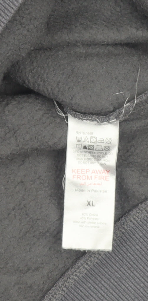 Mens UK Size XL PRETTYLITTLETHING Grey Pullover Hoodie